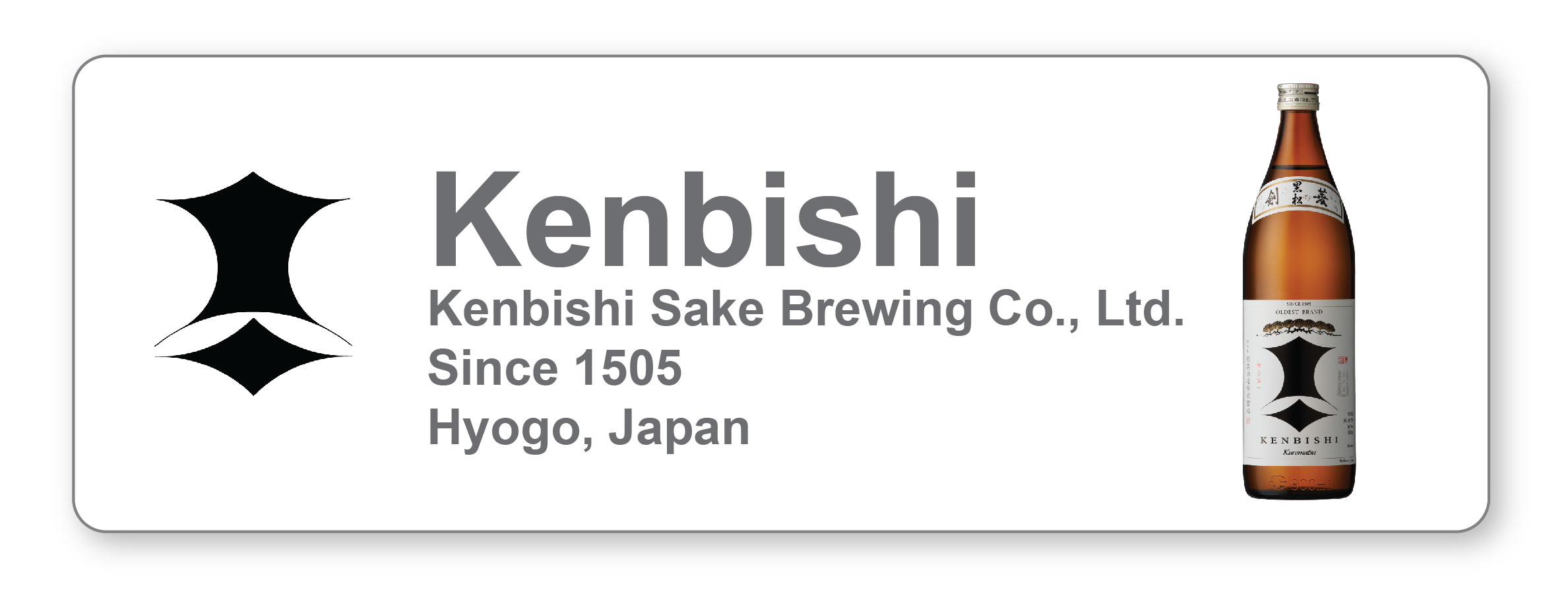 Japanese Sake kenbishi